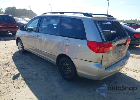 2007 Toyota Sienna Ce из США, поврежденный, VIN 5TDZK23C77S001981